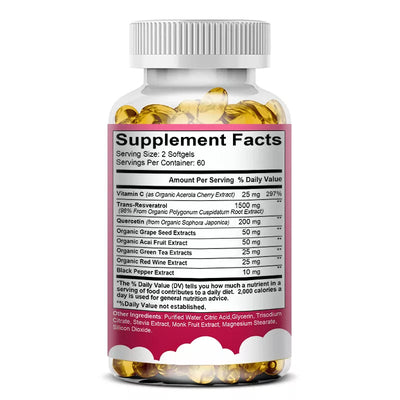 Anti-Aging Resveratrol Capsules – Boost Heart & Skin Health Naturally