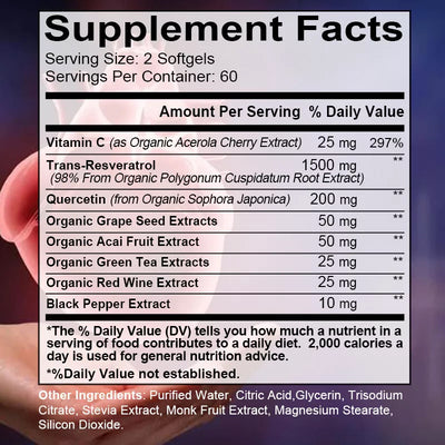 Anti-Aging Resveratrol Capsules – Boost Heart & Skin Health Naturally