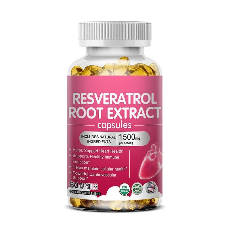 Anti-Aging Resveratrol Capsules – Boost Heart & Skin Health Naturally