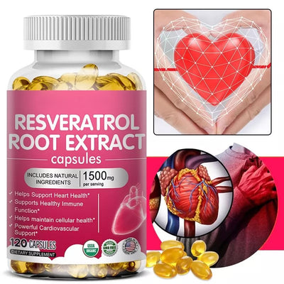 Anti-Aging Resveratrol Capsules – Boost Heart & Skin Health Naturally