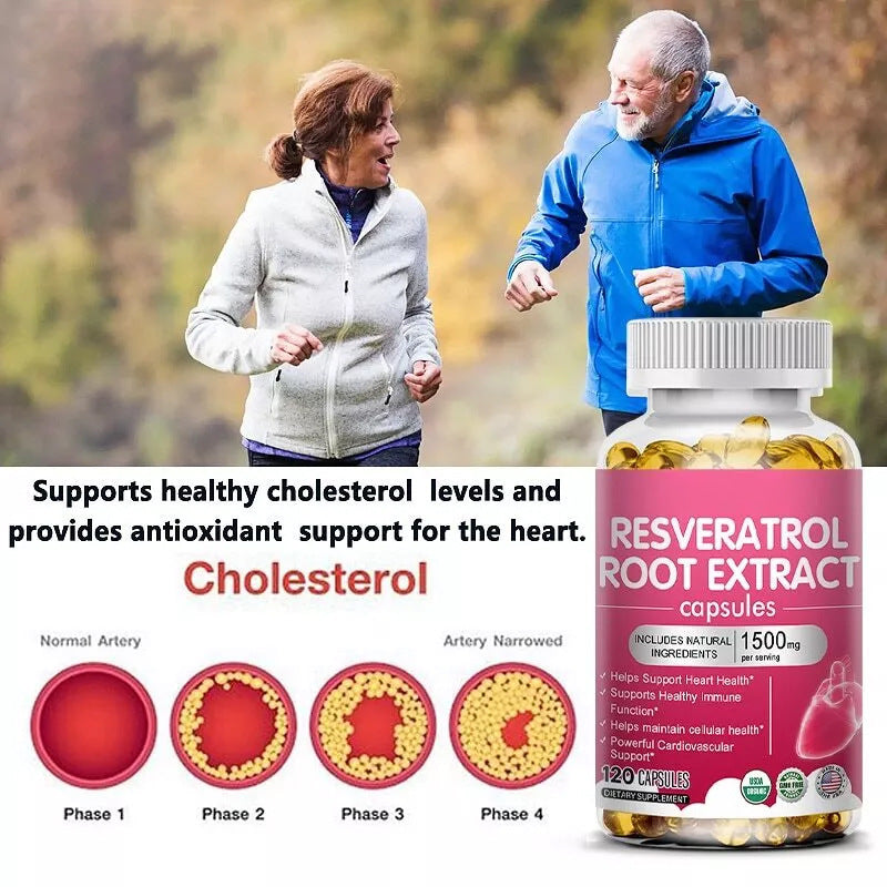 Anti-Aging Resveratrol Capsules – Boost Heart & Skin Health Naturally
