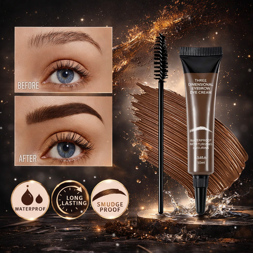 Eyebrow Tint Kit - Long-Lasting, Waterproof Brow Dye Gel Set | Smudge-Proof Brow Color