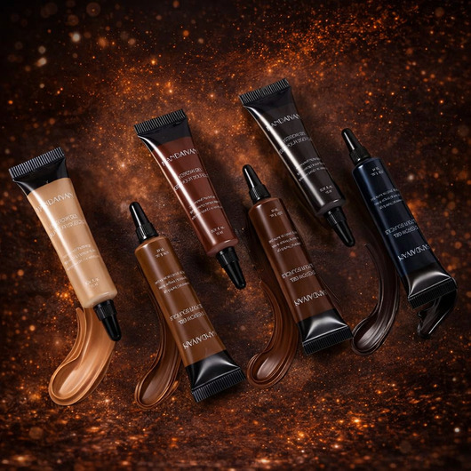 Eyebrow Tint Kit - Long-Lasting, Waterproof Brow Dye Gel Set | Smudge-Proof Brow Color