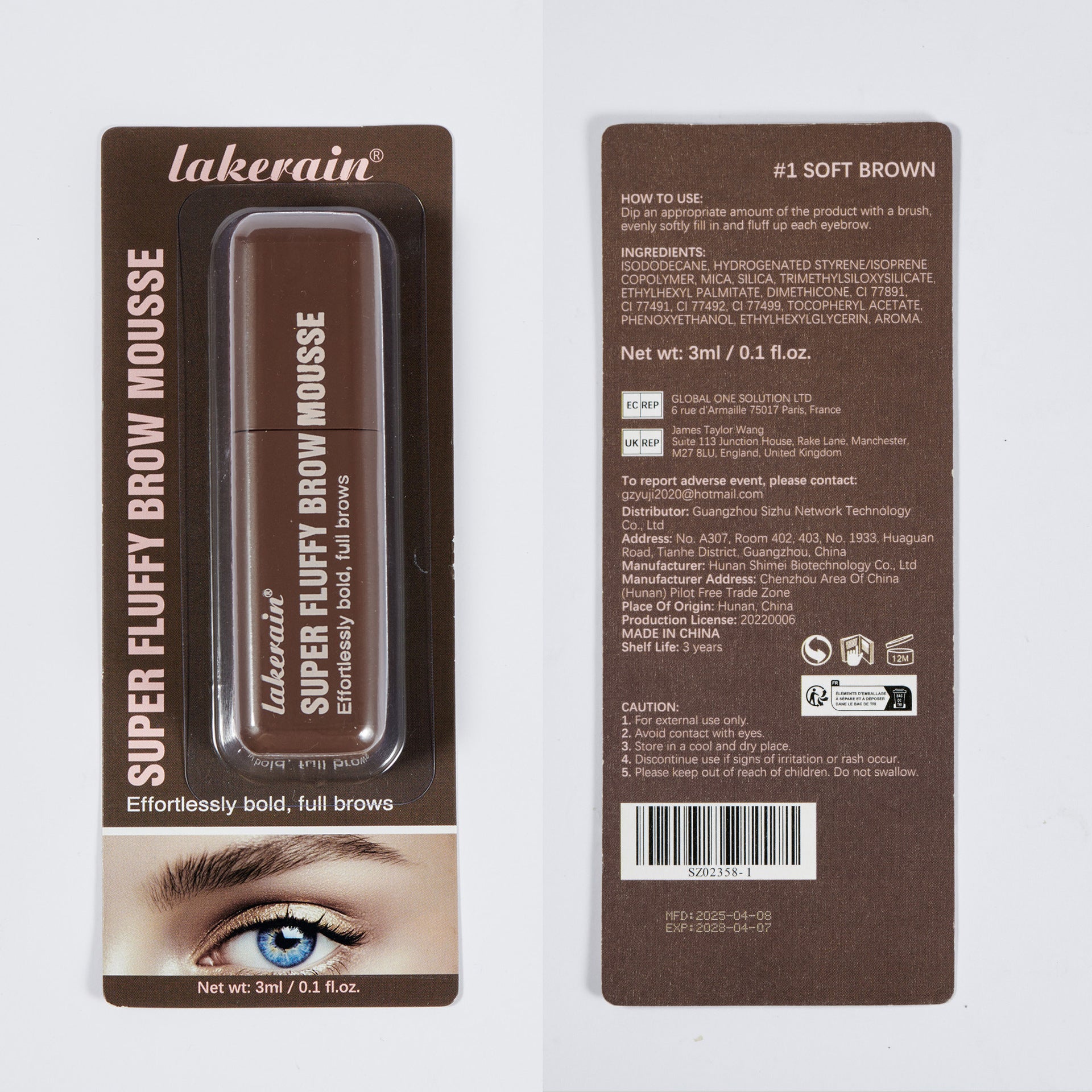 VETRA - Long-lasting Shape Thrush Eyebrow Cream