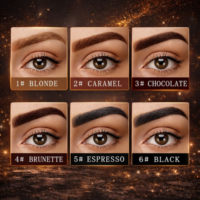 Eyebrow Tint Kit - Long-Lasting, Waterproof Brow Dye Gel Set | Smudge-Proof Brow Color